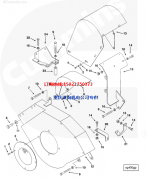300GF常开发电机组康明斯KTA19-G支架3001902