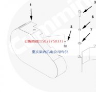 331E矿用车康明斯KTA38-C1050充电机防护罩3165788