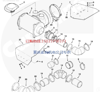 M800船机康明斯KT38-M支架3021302